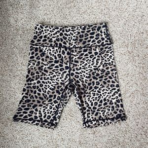 Spiritual Gangster Cheetah Workout Biker Shorts